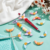 Wing Food Grade Eco-Friendly Silicone Focal Beads SIL-NB0001-43-5
