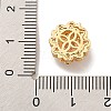 Brass Micro Pave Cubic Zirconia Beads KK-U037-29G-02-3