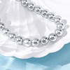 8mm Shell Pearl Round Beaded Necklaces NJEW-U026-15P-2