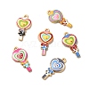 Alloy Enamel Pendants ENAM-D043-11G-1