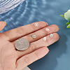 6Pcs 925 Sterling Silver Hollow Initial Beads STER-TA0001-53B-7