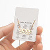 201 Stainless Steel Angel Number Pendant Necklaces for Women FS-WG21275-17-1