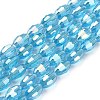 Electroplate Glass Beads Strands LS-GC6X9MMC20Y-AB-1