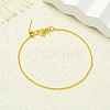 Brass Cable Chains Bracelets for Women BJEW-G735-09G-3