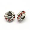 Alloy Rhinestone European Beads MPDL-R036-01H-1