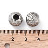 304 Stainless Steel Rhinestone European Beads STAS-A092-10L-P-3