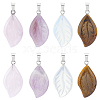 Unicraftale 8Pcs 4 Styles Natural & Synthetic Mixed Gemstone Pendants G-UN0001-10-1