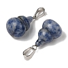 Natural Blue Spot Jasper Pendants G-B127-03P-03-3
