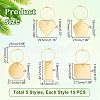 Acrylic Wine Glass Charms AJEW-GA00009-2