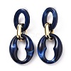 Imitation Gemstone Style Acrylic Dangle Stud Earrings EJEW-JE04346-2