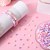 1000Pcs Frosted Opaque Acrylic Beads OACR-SP0001-32C-4