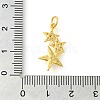 Rack Plating Brass Micro Pave Cubic Zirconia Charms KK-S396-36G-3