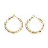 Vacuum Plating 202 Stainless Steel Hoop Earrings EJEW-A041-07G-1