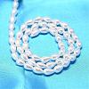 Teardrop Shell Pearl Bead Strands BSHE-L015-5x8-01-3