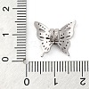 Rhodium Plated 925 Sterling Silver Clear Cubic Zirconia Butterfly Charms STER-U005-02P-3