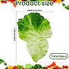 PVC Imitation Lettuce Leaf DJEW-WH20002-23-2
