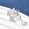 304 Stainless Steel Adjustable Cuff Rings RJEW-Z090-01P-1