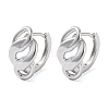 Brass Nuggets Hoop Earrings for Women EJEW-F347-01P-04-1