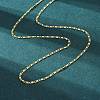 Brass Oval Link Chains Necklace for Women NJEW-P265-19G-1