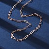 Brass Paperclip Chains Necklaces for Women NJEW-D302-69RG-3