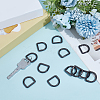 12Pcs Alloy Spring Gate Rings FIND-CN0002-49B-4