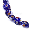 Handmade Millefiori Lampwork Beads Strands LAMP-G166-17B-04-3