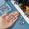 10Pcs Zinc Alloy Hook Clasps STAS-FH0005-57-3