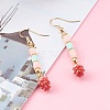 Polymer Clay Heishi Beads Dangle Earrings EJEW-JE04487-3