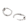 Rack Plating Brass Hoop Earrings EJEW-N055-34P-RS-2