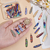 40Pcs 10 Colors Rack Plating Alloy Pendants FIND-UN0007-45-2