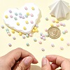60Pcs 4 Colors Cubic Zirconia Imitation Pearl Beads ZIRC-CJ0001-30-4