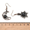 Natural Obsidian Dangle Earrings G-H359-07R-08-5