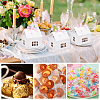 House Shape Paper Jewelry Storage Gift Box CON-WH0088-68-6