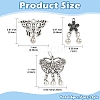 6Pcs 3 Styles Tibetan Style Alloy Pendants FIND-YW0011-65-2