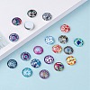 Mosaic Printed Glass Half Round/Dome Cabochons X-GGLA-N004-12mm-G-6