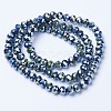 Electroplate Transparent Glass Beads Strands LS-EGLA-A034-T8mm-UA09-2