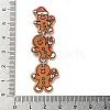 Christmas Acrylic Iron Pendants MACR-U005-10A-3