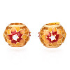 Alloy Enamel European Beads KK-N238-068B-3