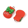 Christmas Theme Opaque Resin Pendants RESI-S08-05D-2