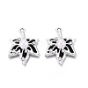 Alloy with ABS Imitation Pearl & Crystal Rhinestone & Acrylic Pendants PALLOY-Q466-04P-04-1