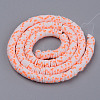 Handmade Polymer Clay Beads Strands CLAY-N008-010C-2