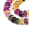 Crackle Transparent Glass Beads Strands GLAA-N074-02A-03-3