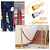 SUPERFINDINGS 4Pcs 2 Colors Zinc Alloy Cord Ends FIND-FH0008-76-6