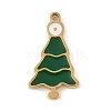 Christmas Theme Ion Plating(IP) 304 Stainless Steel Enamel Charms STAS-Z083-08G-04-1