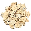 100Pcs Wooden Cabochons WOOD-CJ0001-39-4