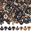 Gorgecraft 400Pcs 4 Colors Brass Grommet Eyelet Findings FIND-GF0006-42A-1