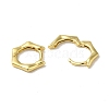 Brass Huggie Hoop Earrings for Women EJEW-C097-08G-02-2