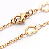 Fashionable 304 Stainless Steel Chain Necklaces NJEW-I060-03-2