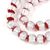 Luminous Handmade Lampwork Silver Foil Beads Strand FOIL-N029-03E-3