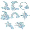 Waterproof PVC Colored Laser Stained Window Film Static Stickers DIY-WH0314-132-1